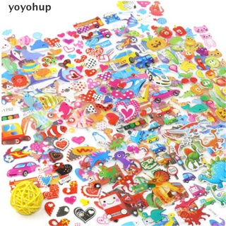 yoyohup 5 hojas lindo de dibujos animados scrapbooking burbuja puffy pegatinas recompensa juguetes niños co