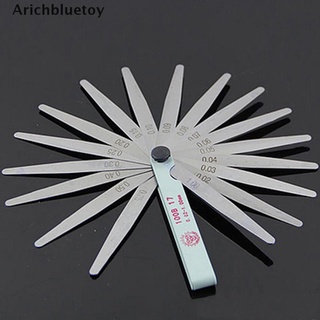 (arichbluetoy) útil medidor métrico medidor de huecos herramienta de medición de espesor 17 cuchillas caliente en venta