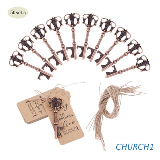 iglesia 50x vintage esqueleto llave abrebotellas con etiqueta tarjeta de boda fiesta favores recuerdo regalos para invitados