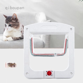 Qiboupan .my puerta para mascotas con cierre pequeño mediano grande gato cachorro solapa magnética marco de puerta nuevo