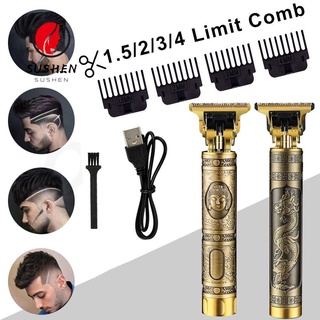 Sushen para hombres y familiares corte de pelo|Impermeable Kit de corte de pelo Clippers hombres básico USB recargable profesional peluquería eléctrica inalámbrica Trimmer