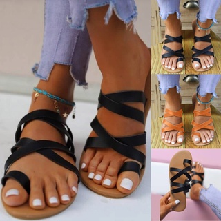 Las mujeres de la moda de verano Slip-On plana playa abierta del dedo del pie transpirable zapatillas zapatos