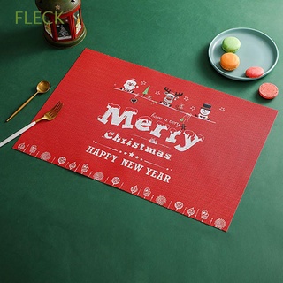 FLECK Multi-styles Coaster Cute Table Decoration Christmas Supplies for Dining Creative New Year Gifts Elk Farmhouse Household Place Mat