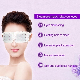unisex steam hot eyepatch comprimir vapor caliente ojos relajante máscara cuidado suministros
