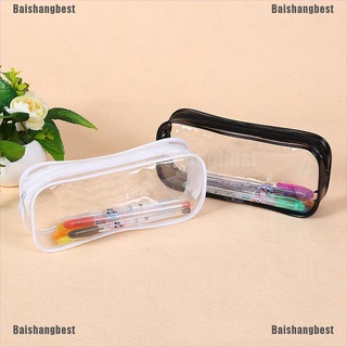 [bsb] estuche transparente de plástico suave para estudiantes/pluma transparente de pvc/bolsa transparente/baishangbest
