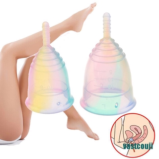 Copa Menstrual De silicona flexible De varios colores reutilizable Para Higiene femenina