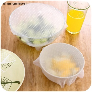 [shangmaoyi] Envolturas De Almacenamiento De Alimentos Frescos , Tapas De Silicona , material Elástico .