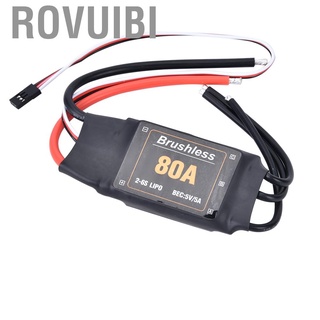 Rovuibi qianmei(Ready stock+Hot Sale)80A Brushless ESC Speed ​​Controller Low Voltage Protection RC Accessory 2-6S