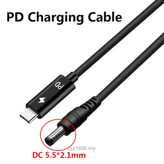 Dc * Mm macho Usb tipo C convertidor portátil Cable de carga adaptador M 65W Cable adaptador cargador para Notebook