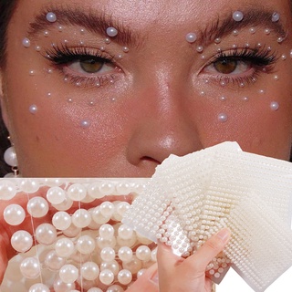Sb1 3mm/4mm/5mm/6mm mujer Resina perla blanca ojos maquillaje Diamante 3d pedrería de uñas Diy corporal accesorios de Arte (9)