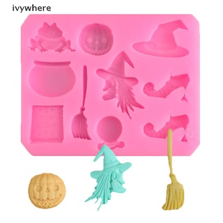 ivywhere - molde de silicona para tartas de halloween, cocina, calabaza, decoración de hornear