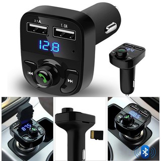 Reproductor Multimedia de coche inalámbrico Bluetooth manos libres Kit de coche transmisor FM reproductor MP3 Dual USB cargador winwinplus