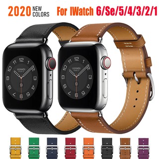 correa para apple watch band cuero 44 mm 40 mm 38 mm 42 mm iwatch series 6 se 5 4 3 pulsera de un solo tour apple watch band 40 44 mm