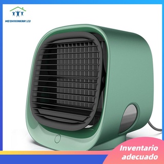 ventilador enfriador de aire mini escritorio aire acondicionado con luz nocturna usb ventilador de refrigeración