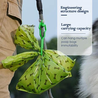 Tutuout - soporte para bolsa de caca para perros con 2 rollos de bolsas de desechos para perros, soporte duradero para bolsa de caca MY