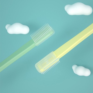 5 pzs cepillos de dientes de silicona para bebés/cepillo de dientes de pelo suave/cepillo de dientes de entrenamiento/limpiador oral