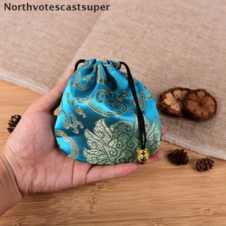 northvotescastsuper 10pcs chino hecho a mano mezcla colores bolsa de seda monedero regalo joyería bolsas bolsas nvcs