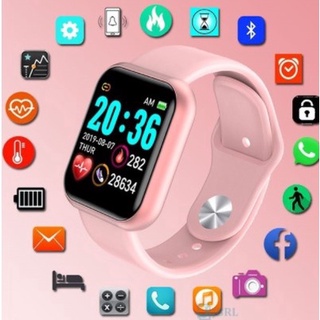Reloj inteligente Y68 D20 con Bluetooth USB con Monitor cardiaco Smartwatch【Reloj inteligente 】