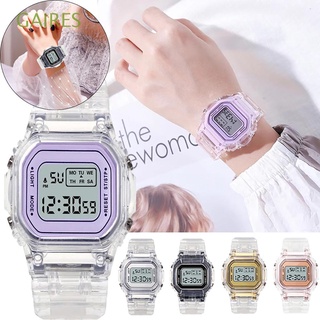 GAIRES Fashion Digital Watch Casual Sports Watch Wristwatches for Students Electronic Screen Alarm Clock Luminous Multifunctional Eye Protection Life Waterproof/Multicolor