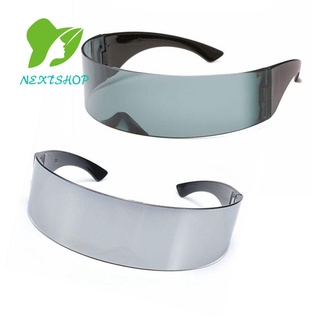 Nextshop 2 pares de gafas de sol de fiesta Steampunk Retro gafas de sol sin montura futuro guerrero Punk moda gótico gafas de protección UV Vintage (1)