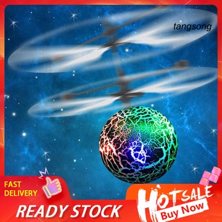Tangsong pelota voladora con luz Led/juguete Para niños (1)