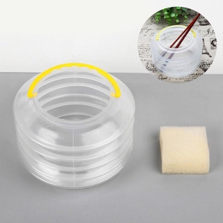 bolígrafo de esponja de plástico telescópico lavable transparente plegable (1)