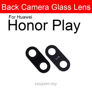 Lente de vidrio de cámara trasera para Huawei Honor Play 3 3E 4 4T Pro cámara trasera lente de vidrio con adhesivo adhesivo piezas de reparación