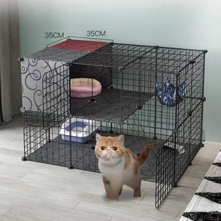 yuandao hámster conejo montar valla empalmada de hierro net hebilla mascota gato jaula accesorios (2)