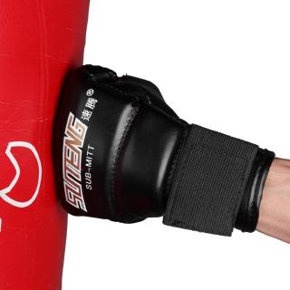 [en STOCK] elegido medio dedo luchando MMA boxeo deportes de cuero PU guantes de tigre Muay Thai boxeo Sanda guantes