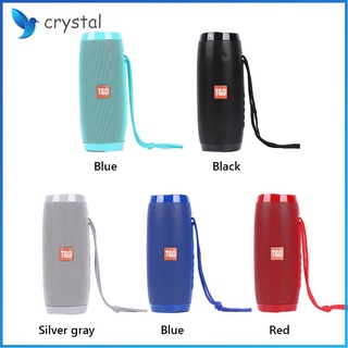 Crystal TG-157 altavoz Bluetooth portátil con luces coloridas RGB Radio FM para exteriores