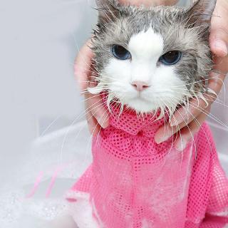 malla gato aseo bolsa de baño gatos bolsas de lavado para mascotas baño uñas recorte inyectar antiarañazos mordedura