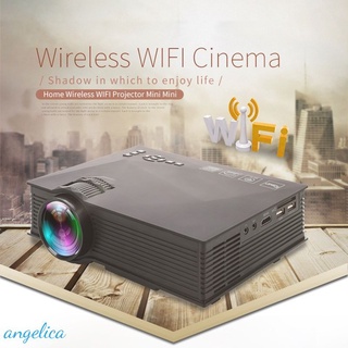 New Mini portable projector UC68 LED home micro projector UC68+ 1080P HD projector Better than UC46 Support Miracast Airplay HD AN