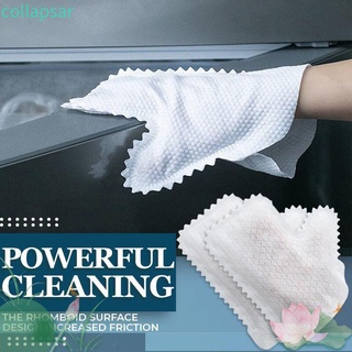 COLLAPSAR 10pcs Thicken Dust Cleaning Gloves Reusable Dust Removal Non-woven Gloves Car Dust Wipes Super Mitt Microfiber Window Washing Household Cleaning