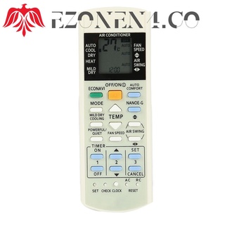 ezonen4 mando a distancia blanco para panasonic aire acondicionado a75c3208 a75c3706 ktsx5j