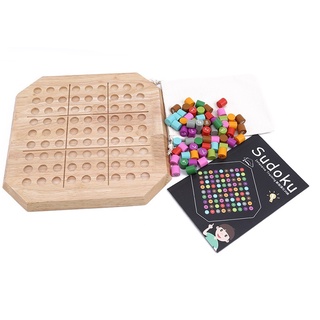 juego de madera maciza sudoku de ajedrez de calidad de goma de madera juguetes educativos para niños juego de mesa de inteligencia para adultos