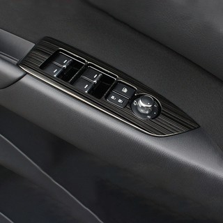 panel de interruptor de ventana de coche ajustar la cubierta de ajuste pegatinas de la tira de adornar decoración del coche estilo para mazda cx-5 cx5 2017 2018 2019 lhd (3)