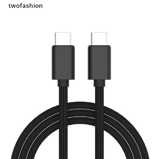 [twofashion] cable tipo c a usb-c 3.1 tipo c macho a macho cable de sincronización de carga rápida [twofashion] (1)