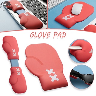 Teclado/mouse reposamuñecas de silicona suave cojín de mano almohadilla de oficina palma/mano/soporte de sirena creativo guantes de boxeo diseño