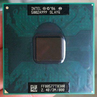 Processador De Cpu Intel Core 2 Duo T8300 Slapa Slayq 2.4 Ghz Dual-Core Dual-Thread