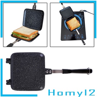 [HOMYL2] Máquina de sándwich de Gas de doble cara para Pan tostado, molde para barbacoa