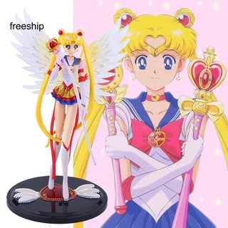 [F-Ship] Tsukino Usagi Sailor Moon figura De acción Portátil Modelo Delicado regalo De cumpleaños Para decoración De jardín (1)