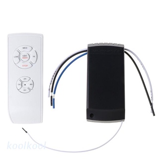 Kool 220V/110V ventilador de techo lámpara de Control remoto Kit de Control inalámbrico interruptor Universal