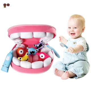 pry peluche dientes de juguete conjunto suave cosplay juego props creativo niños juguetes de educación temprana novedad regalo para niños niñas (2)