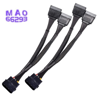 4 Pin Male IDE Molex to Dual 15Pin Female SATA Power Splitter Converter Adapter Cable Hard Drive HDD SSD Extension Cable