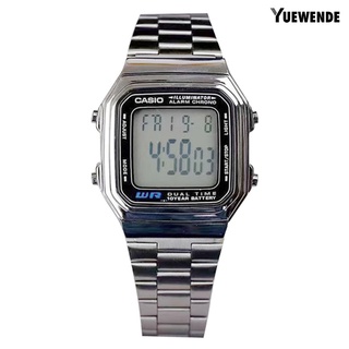 Yw CASIO hombres mujeres deportes reloj despertador tiempo electrónico pantalla Digital reloj de pulsera