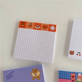 gowell1 papeleria regalo memo pad suministros escolares bloc de notas notas adhesivas suministros de oficina corea papel lindo mensaje para estudiantes almohadillas de escritura oso planificador (3)