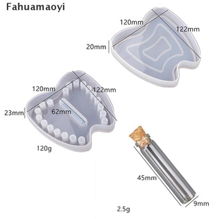 Fahuamaoyi cristal resina epoxi molde de dientes caducifolios Lanugo Memorial Box silicona resina molde esperanza usted puede disfrutar de sus compras