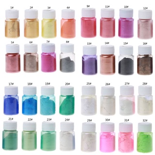 du 32 colores 10g resina colorante polvo mica pearlescent pigmentos kit de joyería