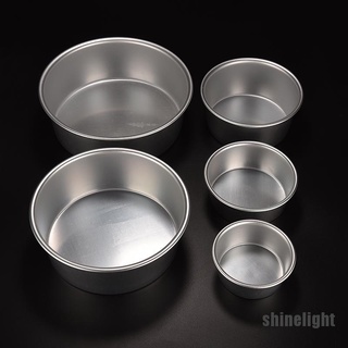 [Shinelight] molde redondo de aluminio para hornear Pan molde para sándwich pastel cocina DIY 5 tamaños