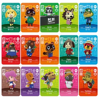 <KidsLife> Animal Crossing Amiibo tarjeta de juego para Super Smash Bros Ultimate Nintendo Switch
